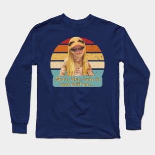 Janice Hippie Band Member Retro Puppet Icon Long Sleeve T-Shirt